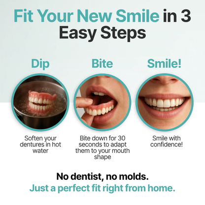 👑2026 Eaily Hot Sale Ends Today: 70% OFF! Luna Cipher Custom Custom-Fit Full Functional DenturesMake you more confident – Made in the USA