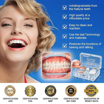 🦷 DarkFairy™ Medical Full Denture with Strong Suctiond Custom-Fit Full Functional Dentures 🦷